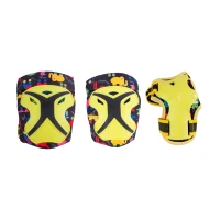 Набор защиты Tech Team Safe Fit Kids 3.0 Yellow (Жёлтый) Размер S